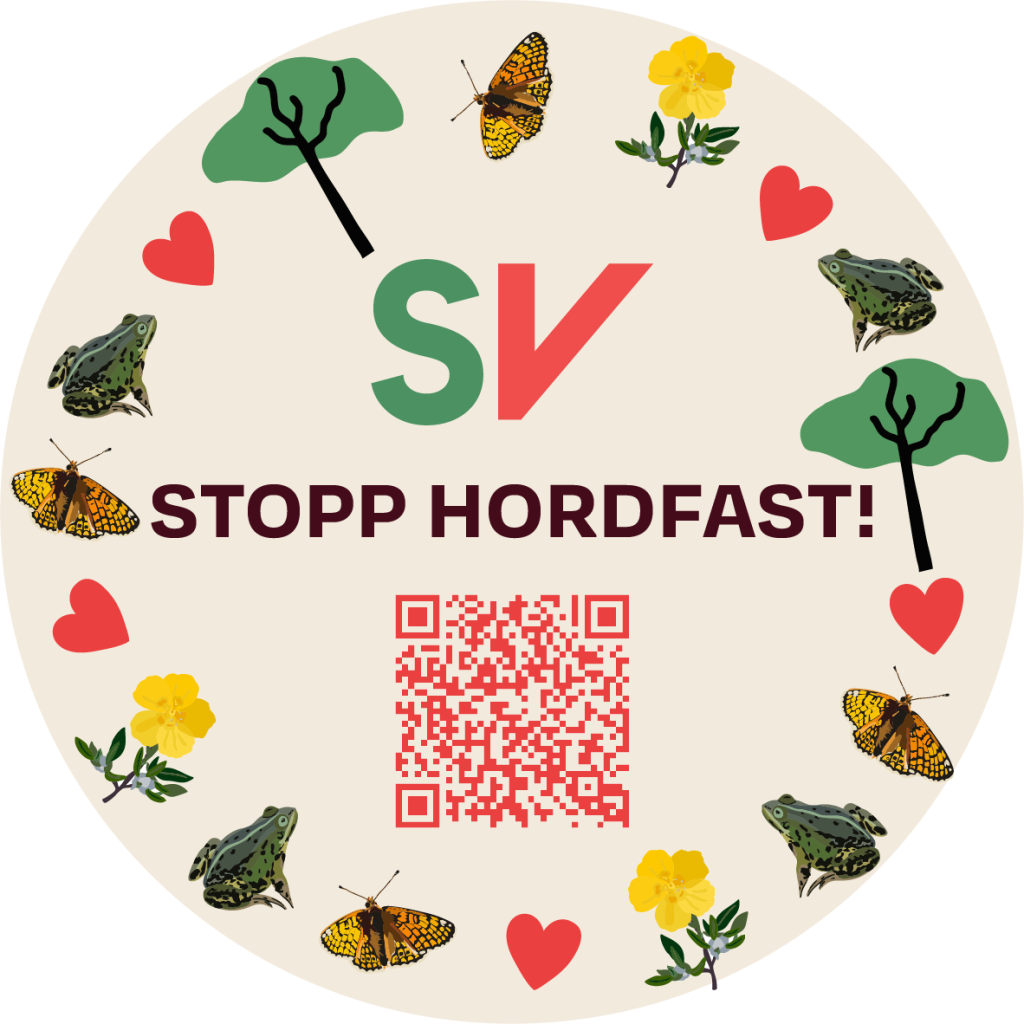 Kampanjebilde om Hordfast. "Stopp Hordfast!"