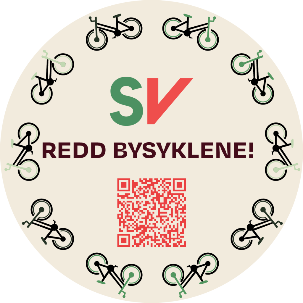 Kampanjebilde om sykkel. "Redd bysyklene!"